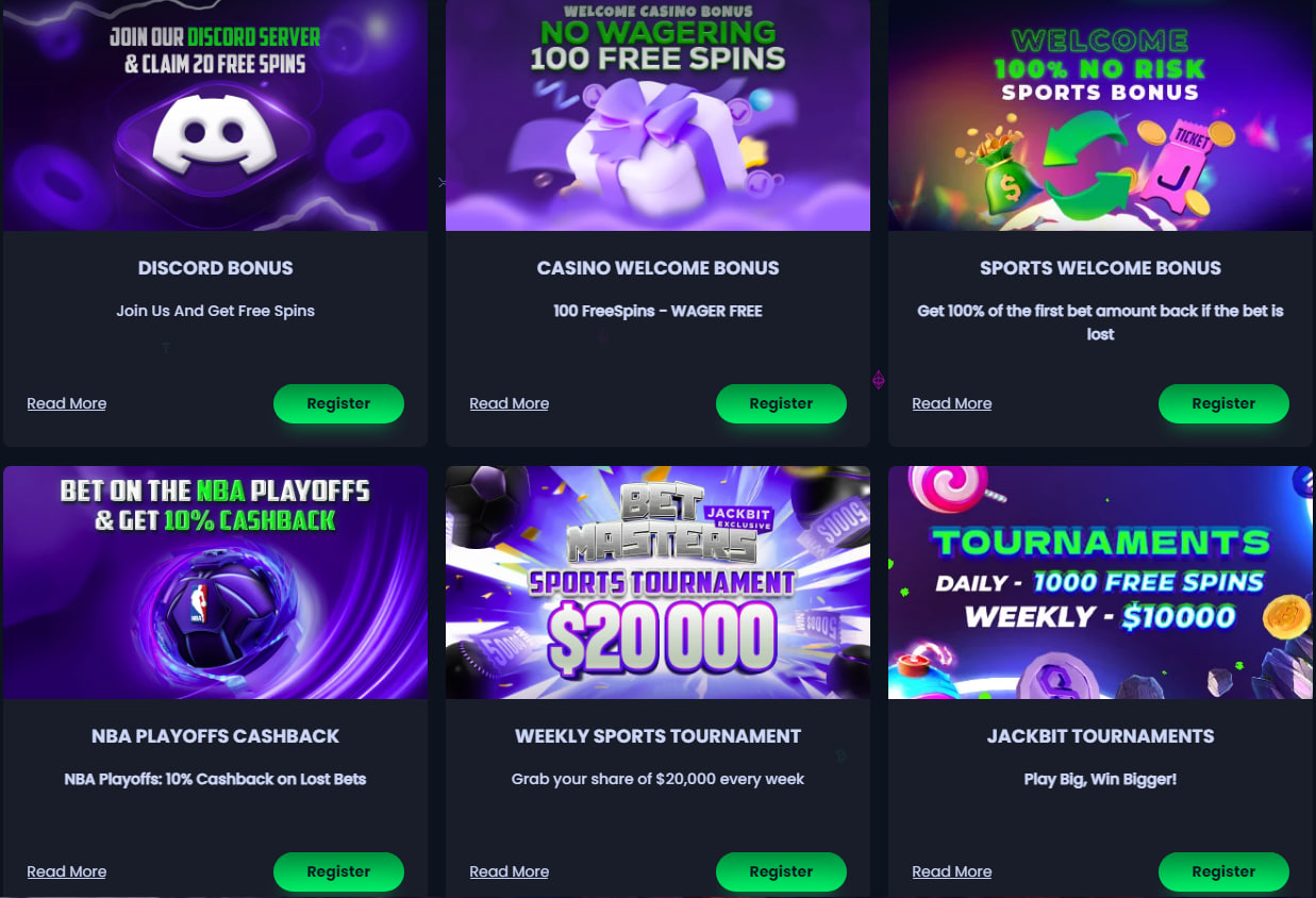 Jackbit casino bonuses