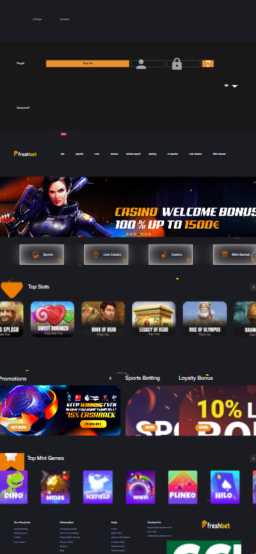Freshbet mobile casino