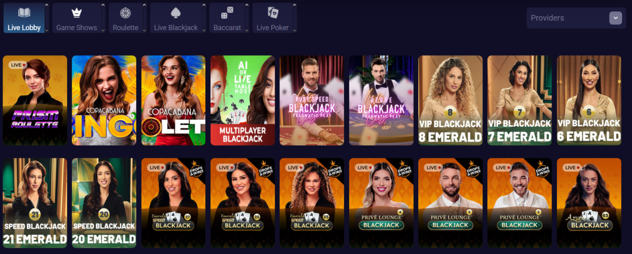 Betgem casino live games