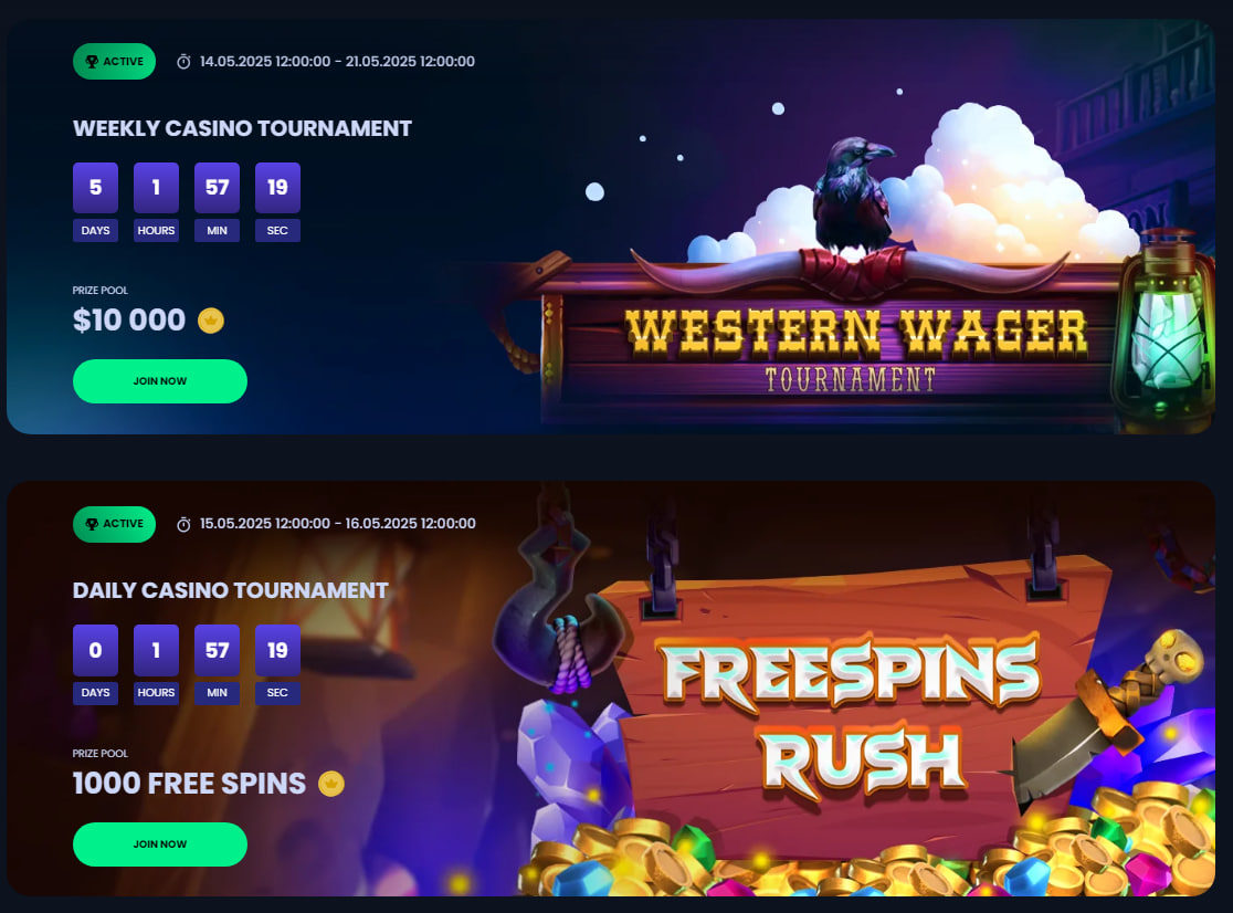 Jackbit casino tournaments