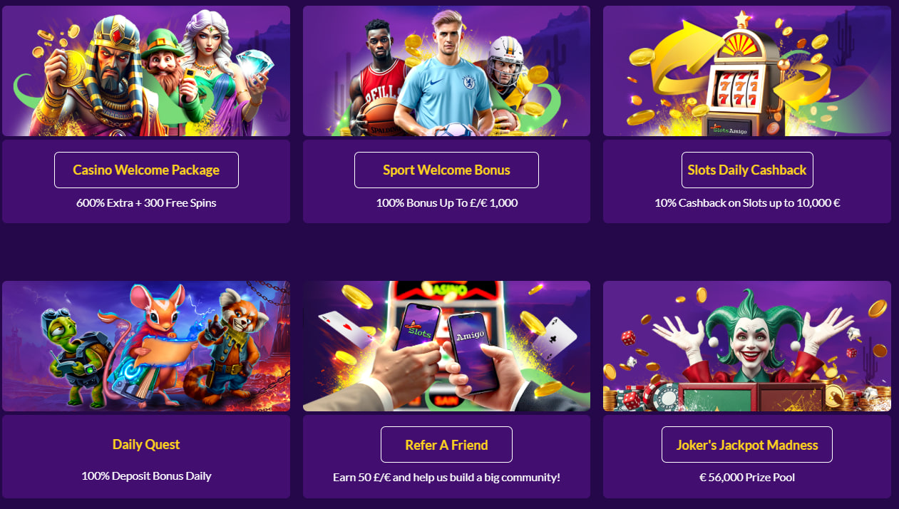 SlotsAmigo casino bonuses