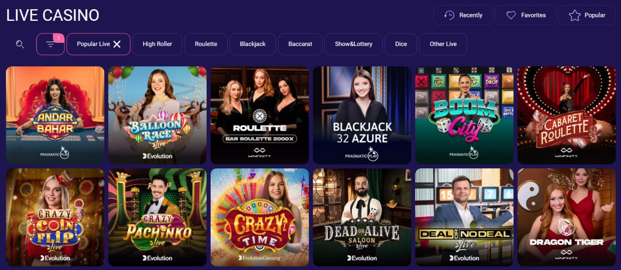 Libet casino live games