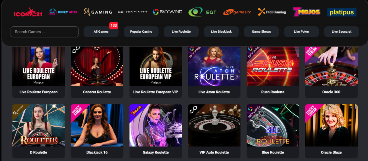 Donbet casino live games
