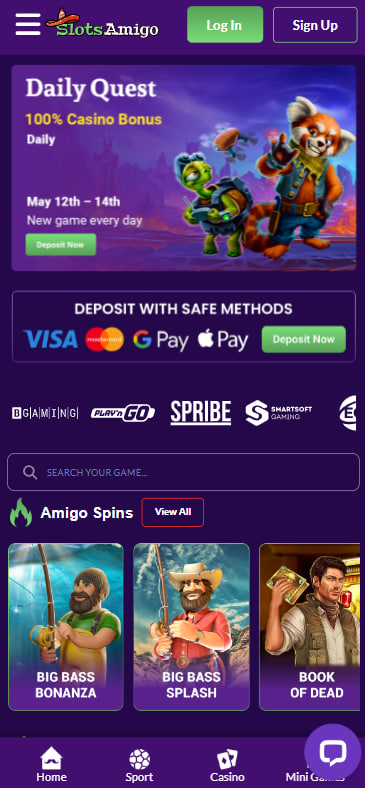 SlotsAmigo casino mobile