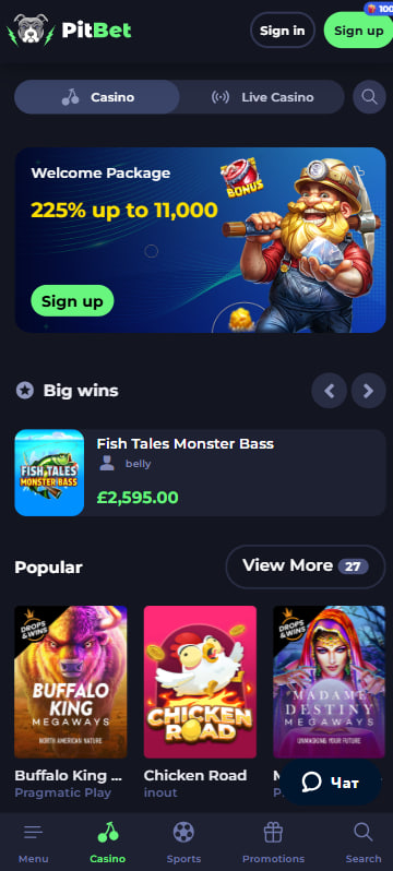 Pitbet casino mobile