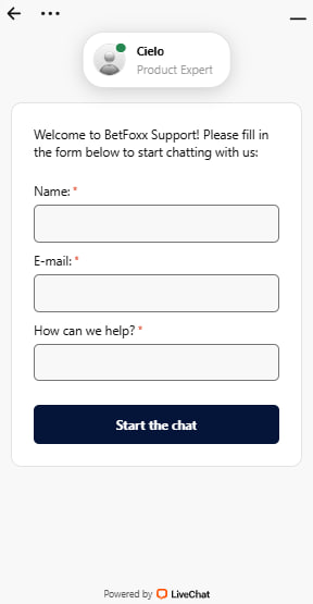 Betfoxx casino support
