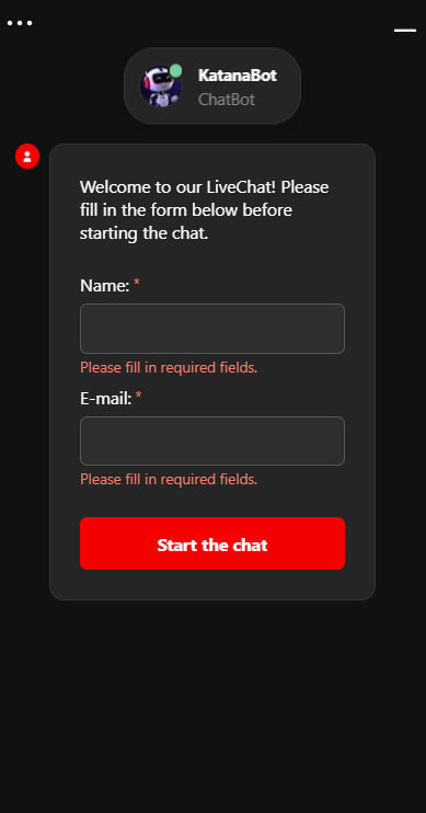 Katanaspin casino support