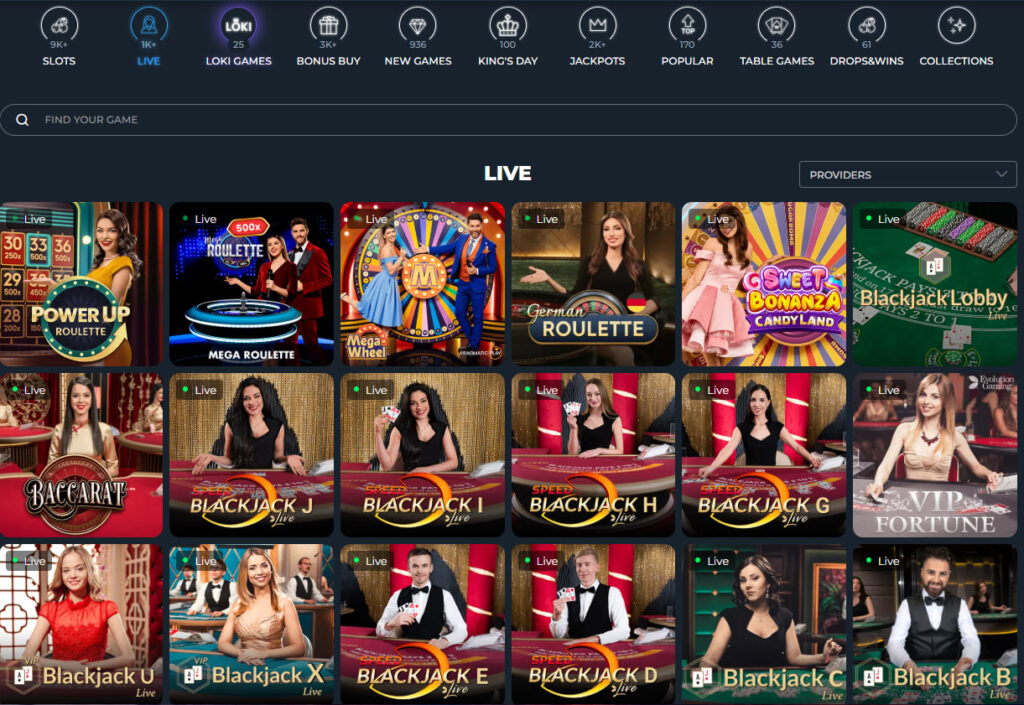 Loki casino live games