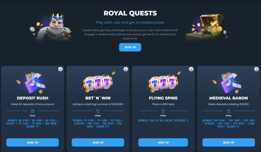 Loki casino quests