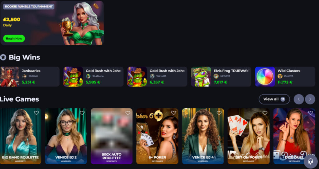 Xtraspin casino live games