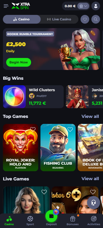 Xtraspin casino mobile
