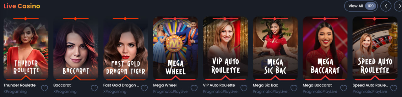 Forzabet casino live games
