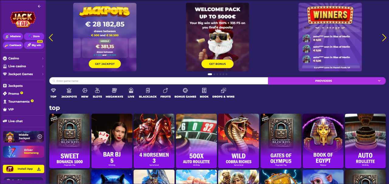Jacktop casino