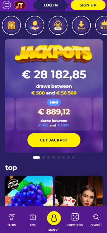 Jacktop casino mobile